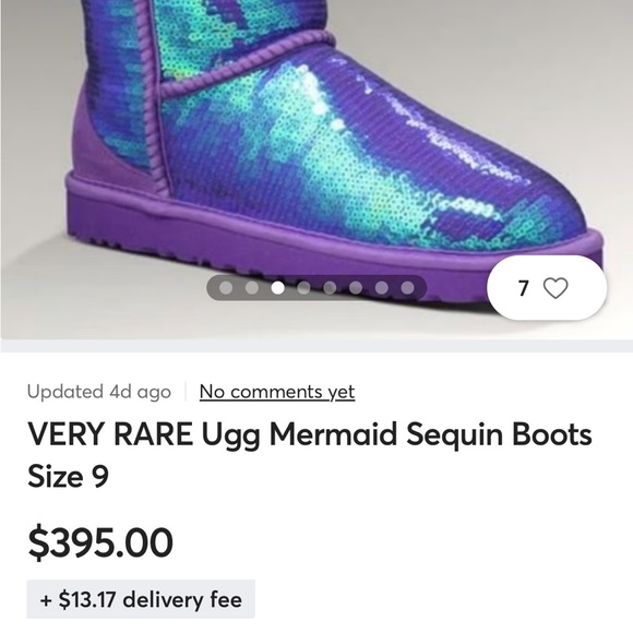 RARE Mermaid Uggs short boot - Picture 6 of 6